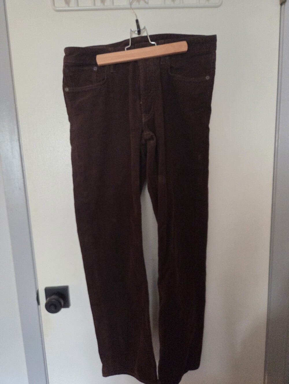 Polo Ralph Lauren Brown Corduroy 5-Pocket Pants 32x30 Straight Dark Academia